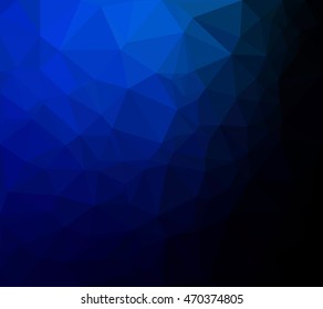 Blue Polygonal Mosaic Background, Creative Design Templates