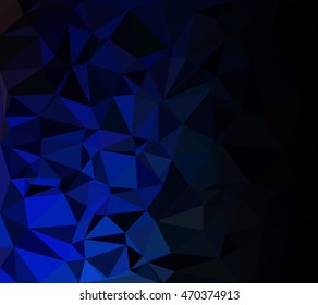 Blue Polygonal Mosaic Background, Creative Design Templates