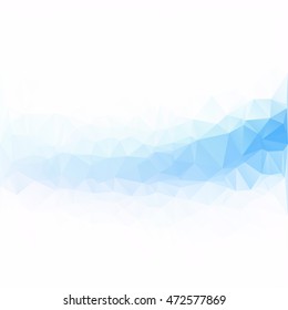 Blue Polygonal Mosaic Background, Creative Design Templates