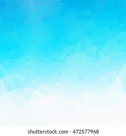 Blue Polygonal Mosaic Background, Creative Design Templates