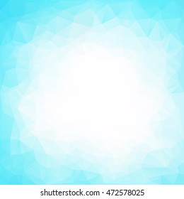 Blue Polygonal Mosaic Background, Creative Design Templates