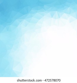 Blue Polygonal Mosaic Background, Creative Design Templates