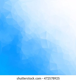 Blue Polygonal Mosaic Background, Creative Design Templates