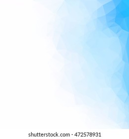 Blue Polygonal Mosaic Background, Creative Design Templates