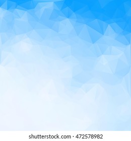 Blue Polygonal Mosaic Background, Creative Design Templates
