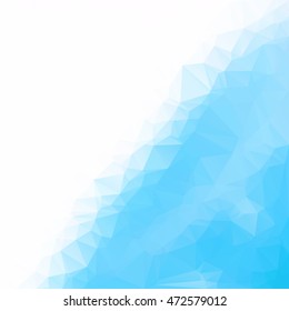 Blue Polygonal Mosaic Background, Creative Design Templates