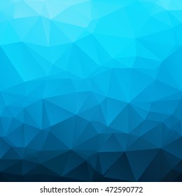Blue Polygonal Mosaic Background, Creative Design Templates