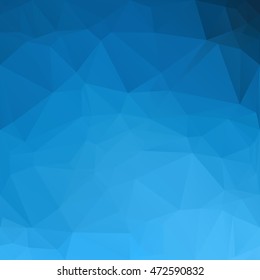Blue Polygonal Mosaic Background, Creative Design Templates
