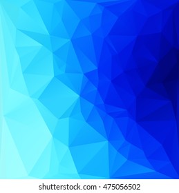 Blue Polygonal Mosaic Background, Creative Design Templates