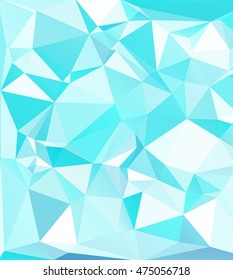 Blue Polygonal Mosaic Background, Creative Design Templates