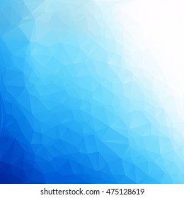 Blue Polygonal Mosaic Background, Creative Design Templates