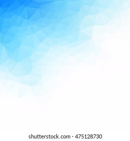 Blue Polygonal Mosaic Background, Creative Design Templates
