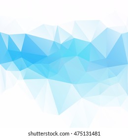 Blue Polygonal Mosaic Background, Creative Design Templates