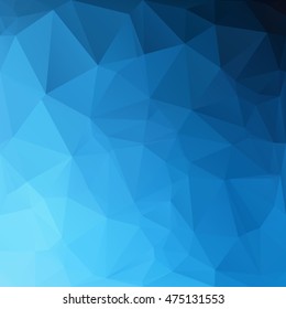 Blue Polygonal Mosaic Background, Creative Design Templates