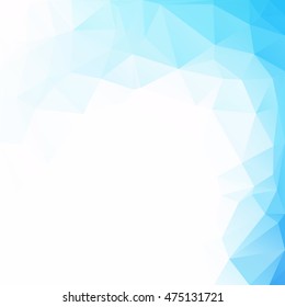 Blue Polygonal Mosaic Background, Creative Design Templates