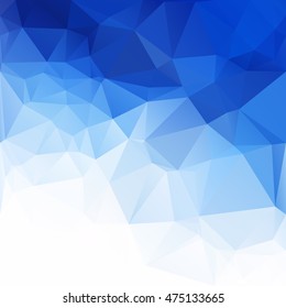 Blue Polygonal Mosaic Background, Creative Design Templates