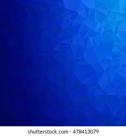 Blue Polygonal Mosaic Background, Creative Design Templates