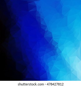 Blue Polygonal Mosaic Background, Creative Design Templates