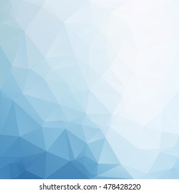 Blue Polygonal Mosaic Background, Creative Design Templates