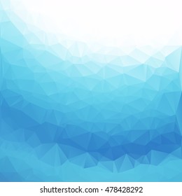 Blue Polygonal Mosaic Background, Creative Design Templates