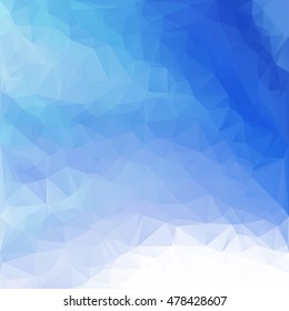 Blue Polygonal Mosaic Background, Creative Design Templates