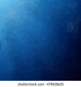 Blue Polygonal Mosaic Background, Creative Design Templates