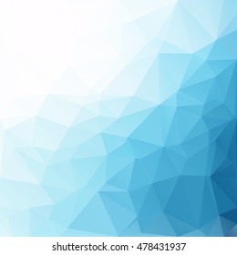 Blue Polygonal Mosaic Background, Creative Design Templates
