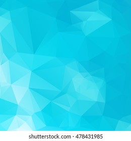 Blue Polygonal Mosaic Background, Creative Design Templates