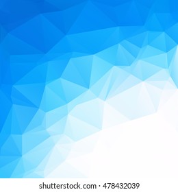 Blue Polygonal Mosaic Background, Creative Design Templates