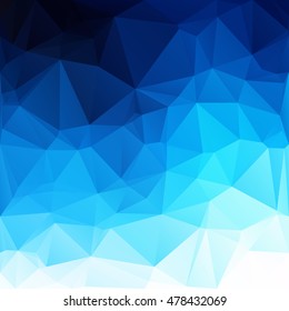Blue Polygonal Mosaic Background, Creative Design Templates
