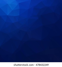 Blue Polygonal Mosaic Background, Creative Design Templates