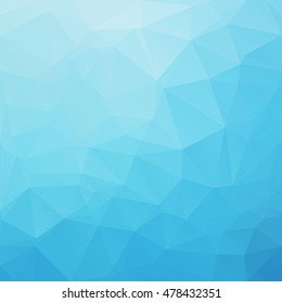 Blue Polygonal Mosaic Background, Creative Design Templates