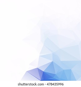 Blue Polygonal Mosaic Background, Creative Design Templates