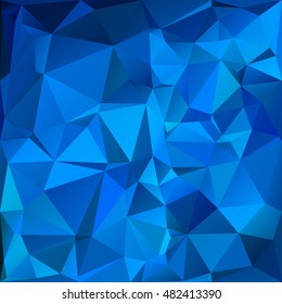 Blue Polygonal Mosaic Background, Creative Design Templates
