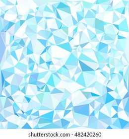 Blue Polygonal Mosaic Background, Creative Design Templates