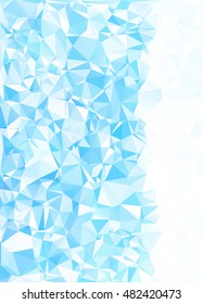 Blue Polygonal Mosaic Background, Creative Design Templates