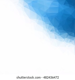 Blue Polygonal Mosaic Background, Creative Design Templates