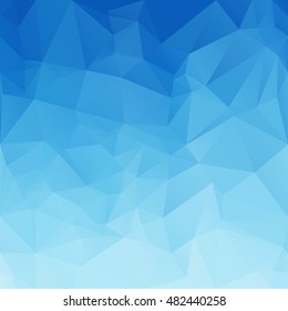 Blue Polygonal Mosaic Background, Creative Design Templates