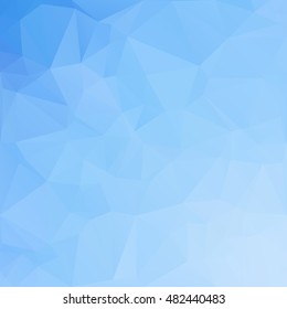 Blue Polygonal Mosaic Background, Creative Design Templates