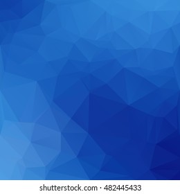 Blue Polygonal Mosaic Background, Creative Design Templates