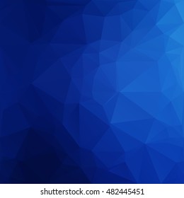 Blue Polygonal Mosaic Background, Creative Design Templates