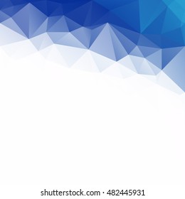 Blue Polygonal Mosaic Background, Creative Design Templates