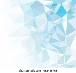 Blue Polygonal Mosaic Background, Creative Design Templates