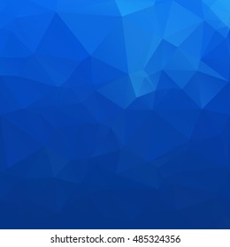 Blue Polygonal Mosaic Background, Creative Design Templates