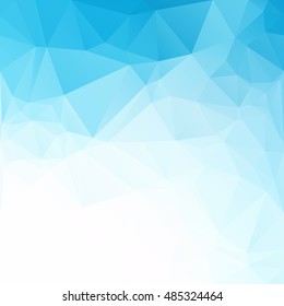 Blue Polygonal Mosaic Background, Creative Design Templates