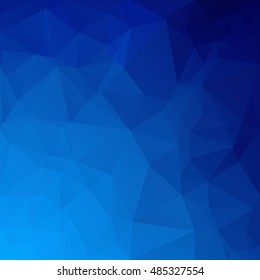 Blue Polygonal Mosaic Background, Creative Design Templates