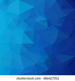 Blue Polygonal Mosaic Background, Creative Design Templates