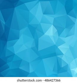 Blue Polygonal Mosaic Background, Creative Design Templates