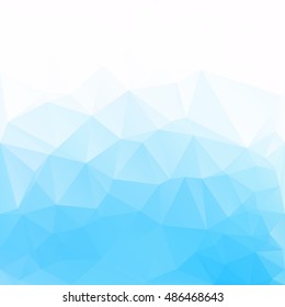 Blue Polygonal Mosaic Background, Creative Design Templates