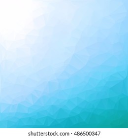 Blue Polygonal Mosaic Background, Creative Design Templates